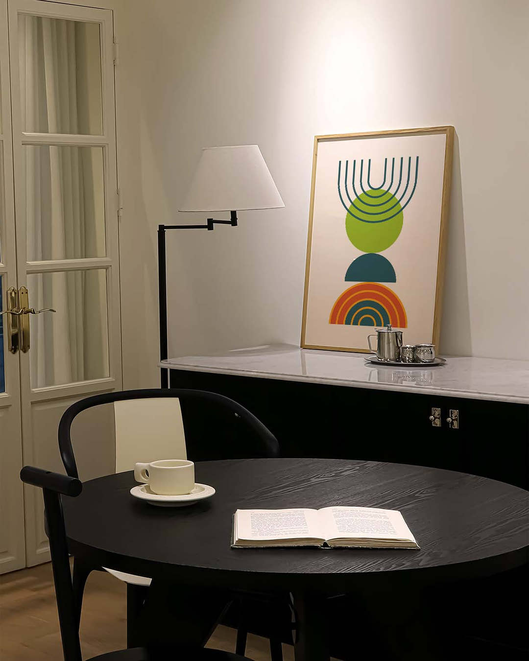 Bauhaus Rainbow Lines Poster