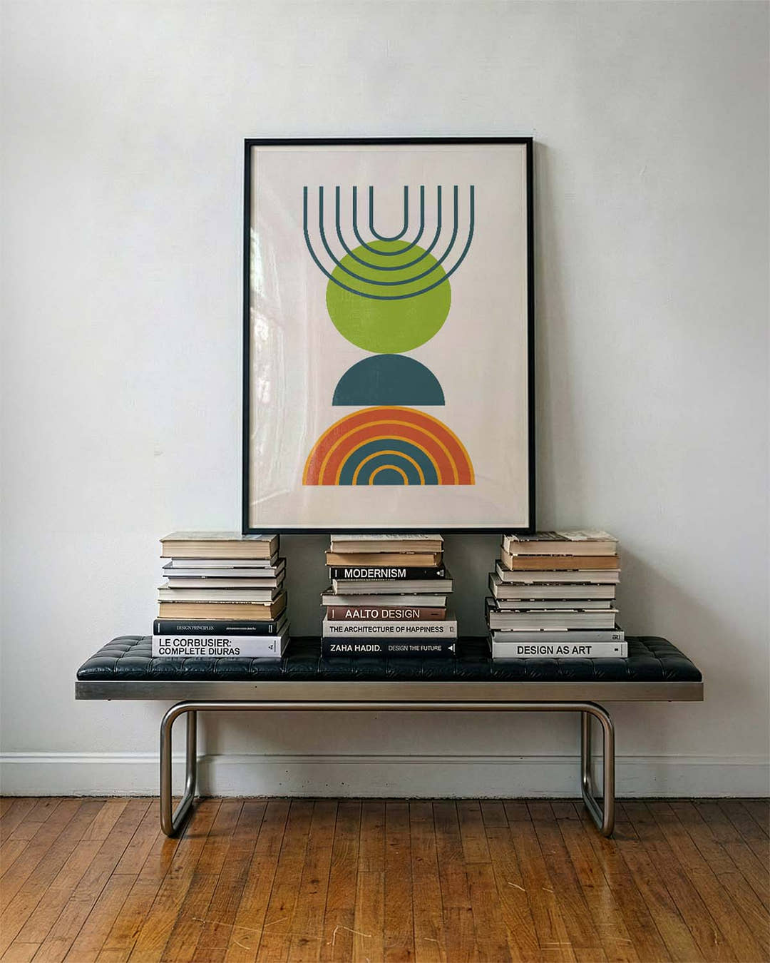 Bauhaus Rainbow Lines Poster