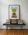 Bauhaus Rainbow Lines Poster
