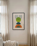 Bauhaus Rainbow Lines Poster