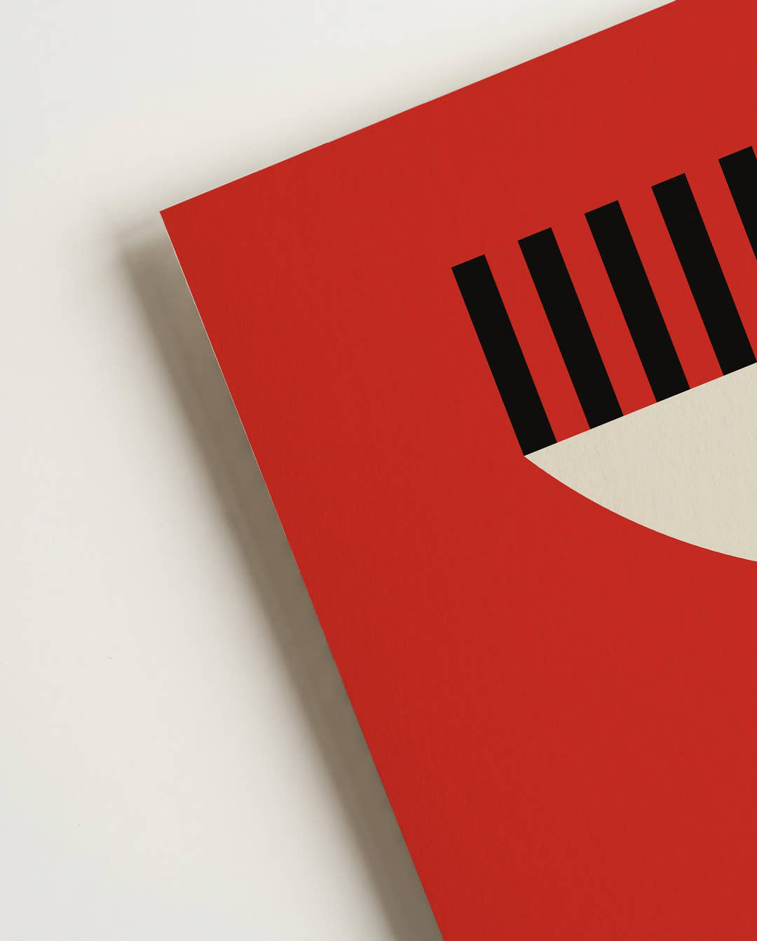 Bauhaus Red Composition Poster