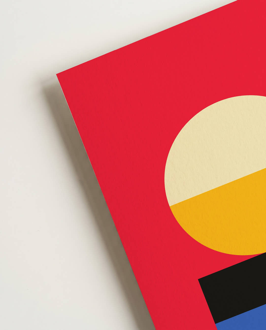 Bauhaus Red Geometry Poster