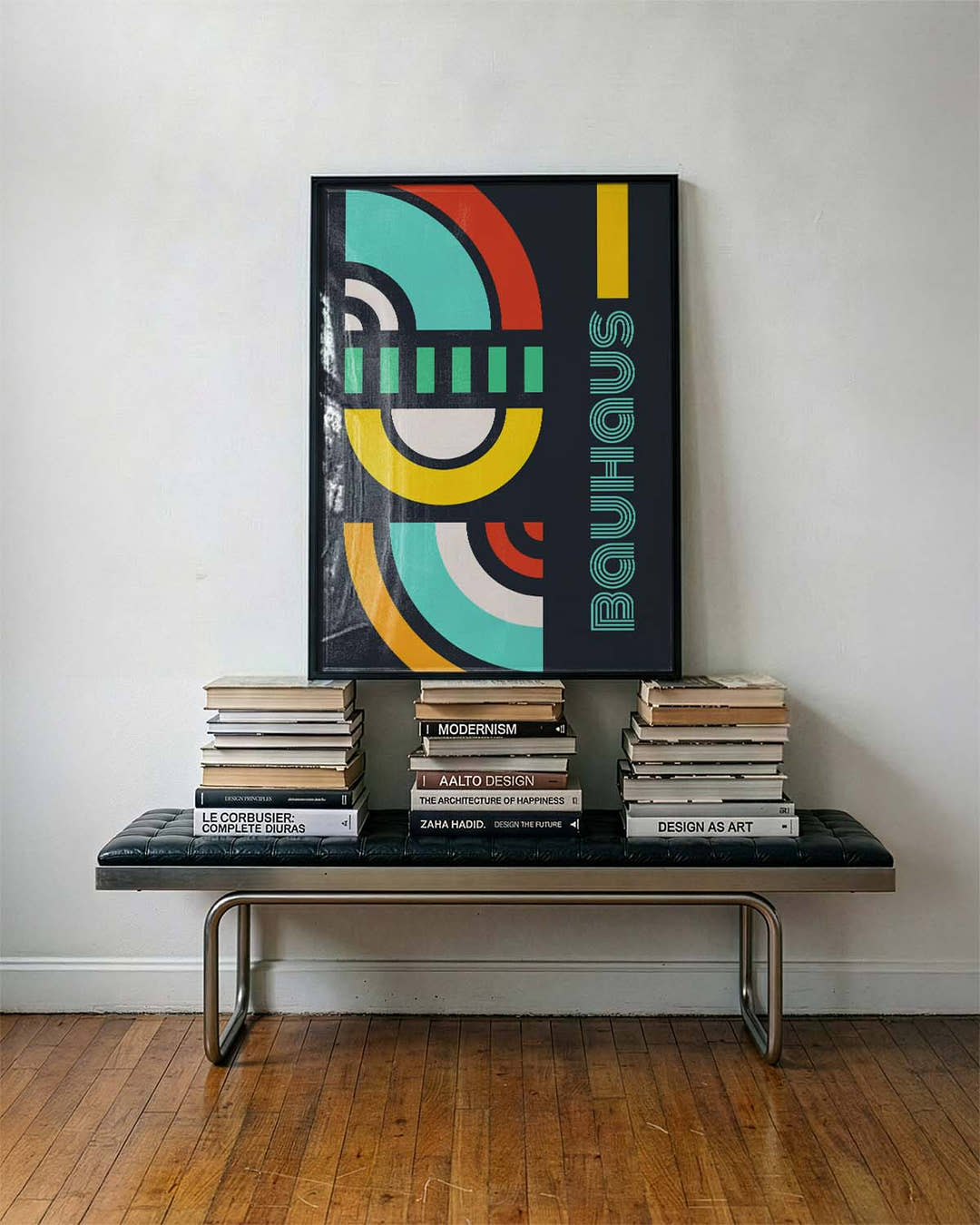Bauhaus Retro Arcs Poster