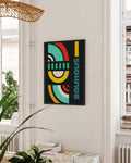 Bauhaus Retro Arcs Poster