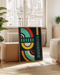 Bauhaus Retro Arcs Poster