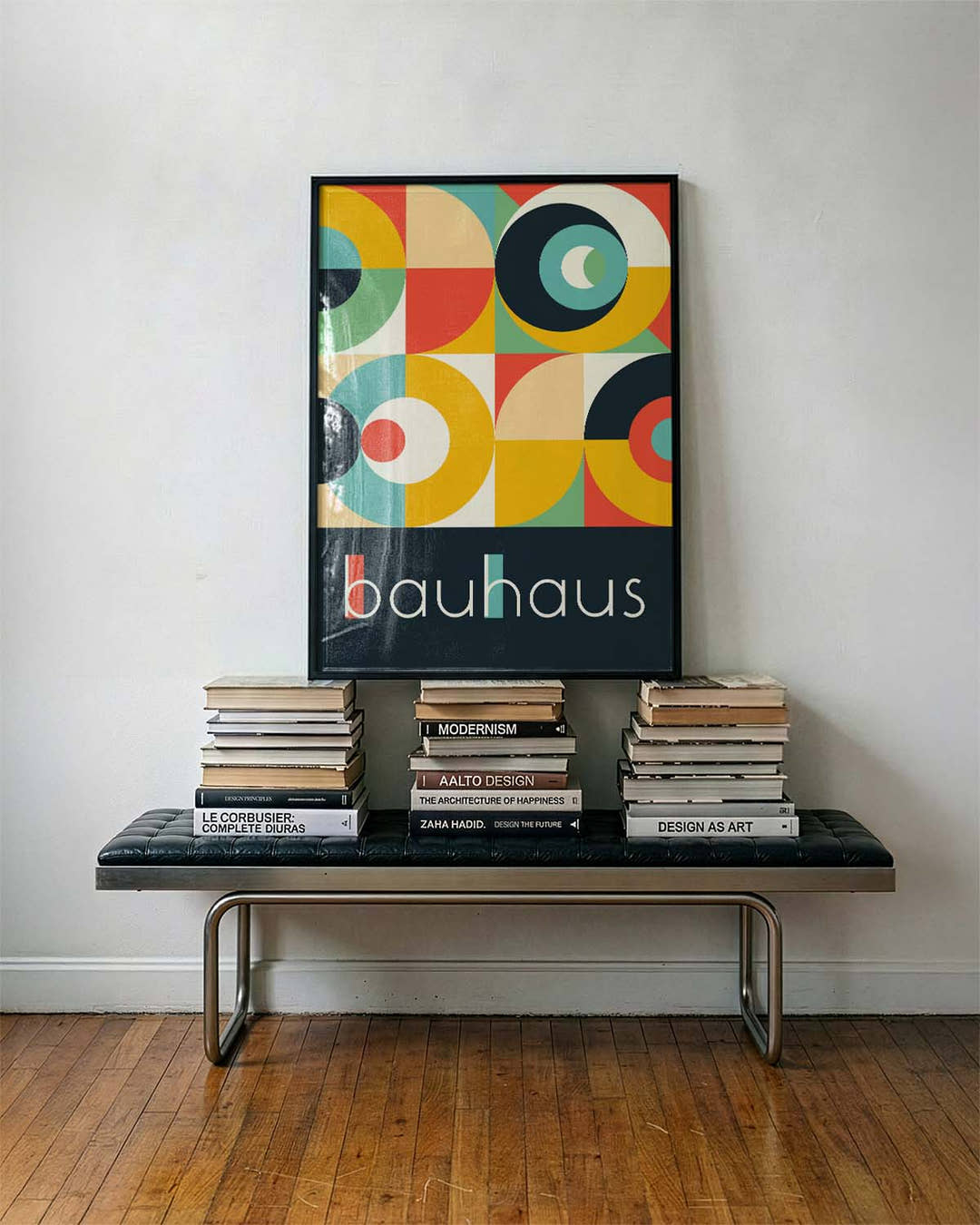 Bauhaus Retro Circles Poster