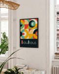 Bauhaus Retro Circles Poster