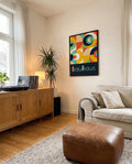 Bauhaus Retro Circles Poster
