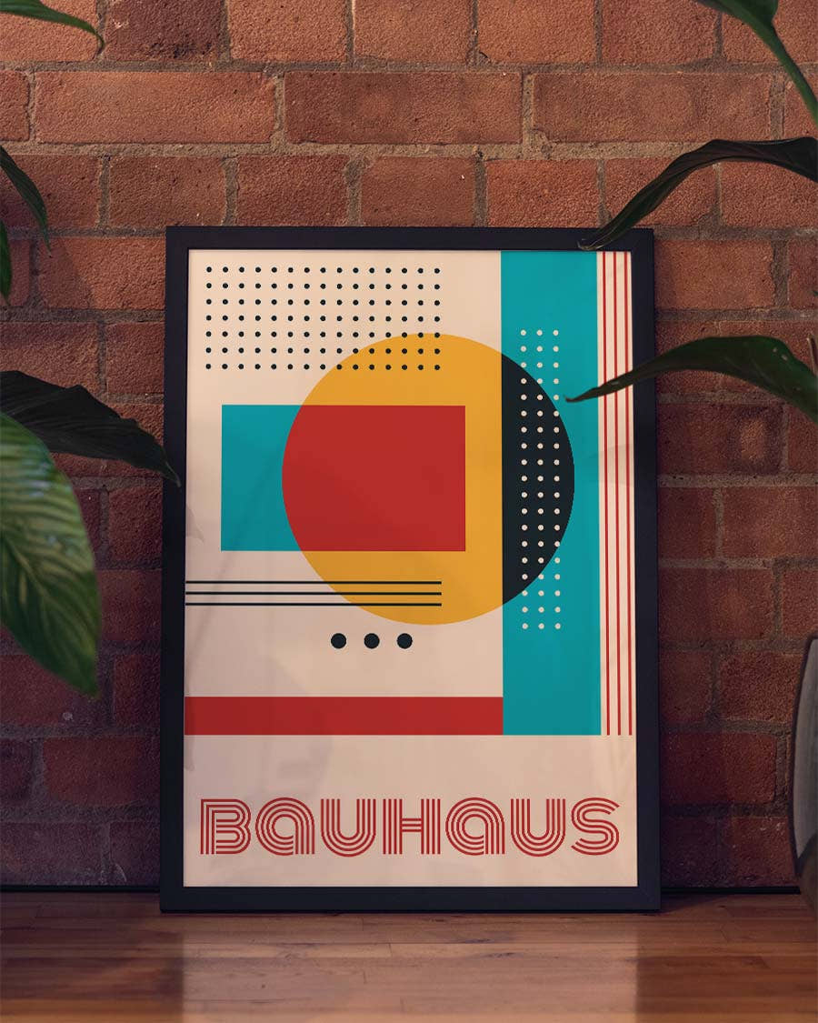 Bauhaus Retro Collage Poster