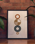 Bauhaus Retro Forms Poster