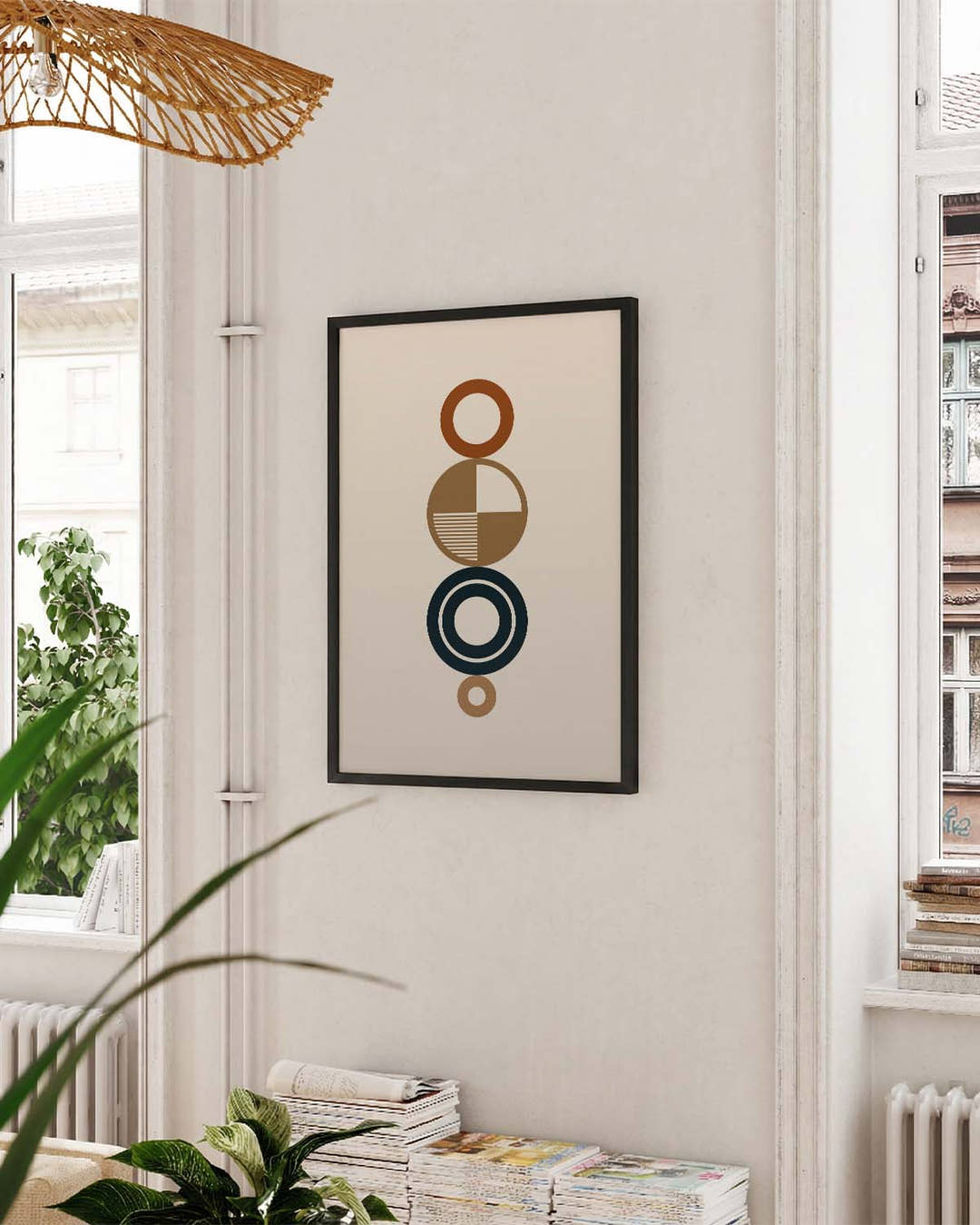 Bauhaus Retro Forms Poster