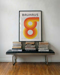 Bauhaus Retro Rings Poster