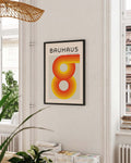 Bauhaus Retro Rings Poster