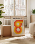 Bauhaus Retro Rings Poster