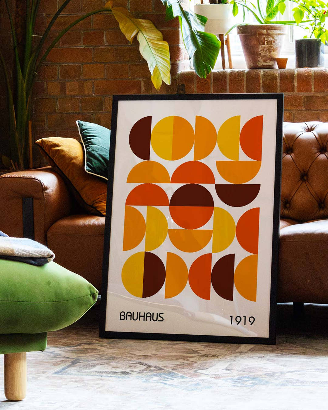 Bauhaus Poster Halbkreise – Bauhaus Semi Circle Grid