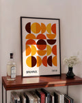 Bauhaus Poster Halbkreise – Bauhaus Semi Circle Grid