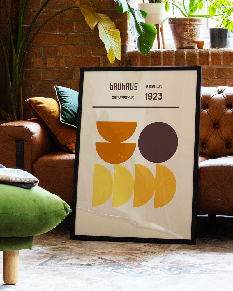 Bauhaus Poster Halbkreis – Bauhaus Semi Circle Minimal