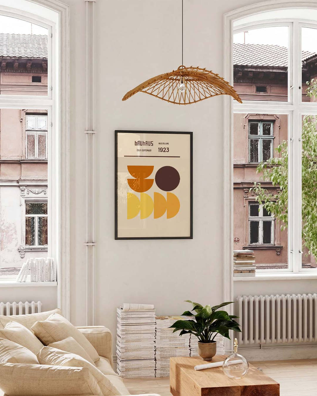 Bauhaus Poster Halbkreis – Bauhaus Semi Circle Minimal
