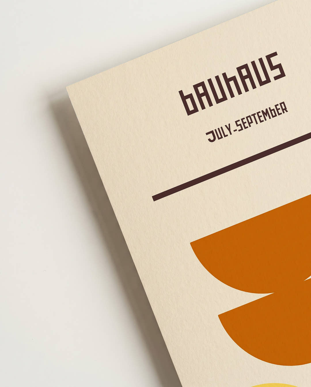 Bauhaus Poster Halbkreis – Bauhaus Semi Circle Minimal