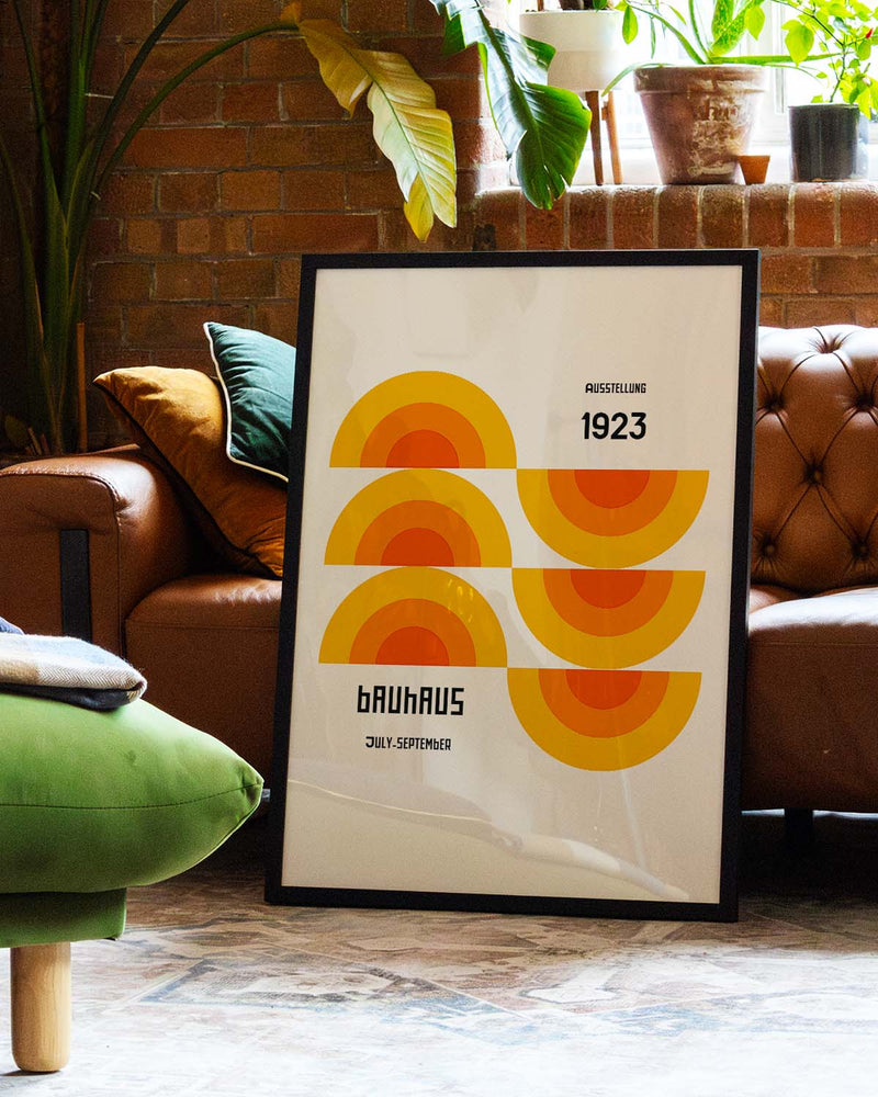 Bauhaus Poster Halbkreise – Bauhaus Semi Circle Stack