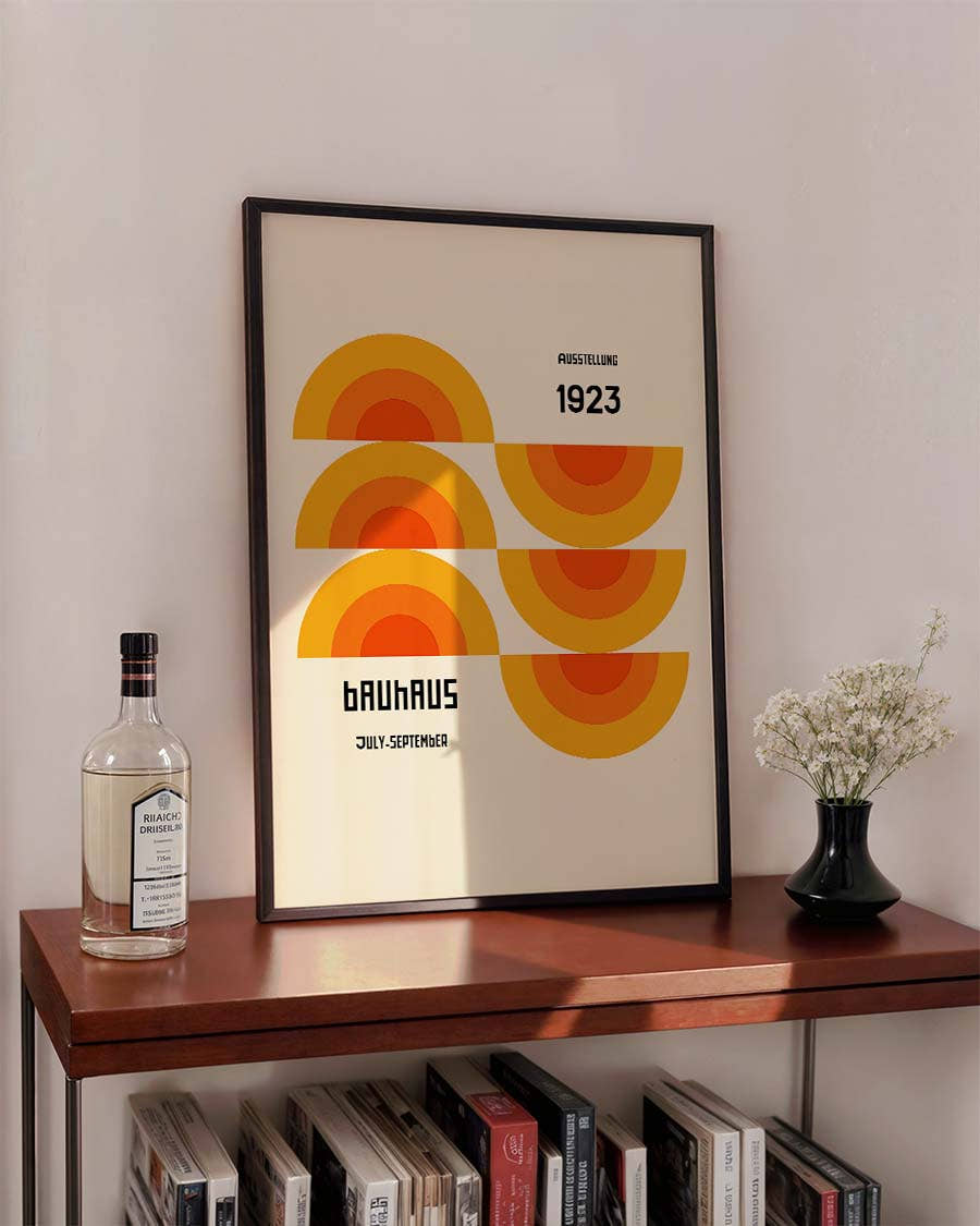 Bauhaus Poster Halbkreise – Bauhaus Semi Circle Stack