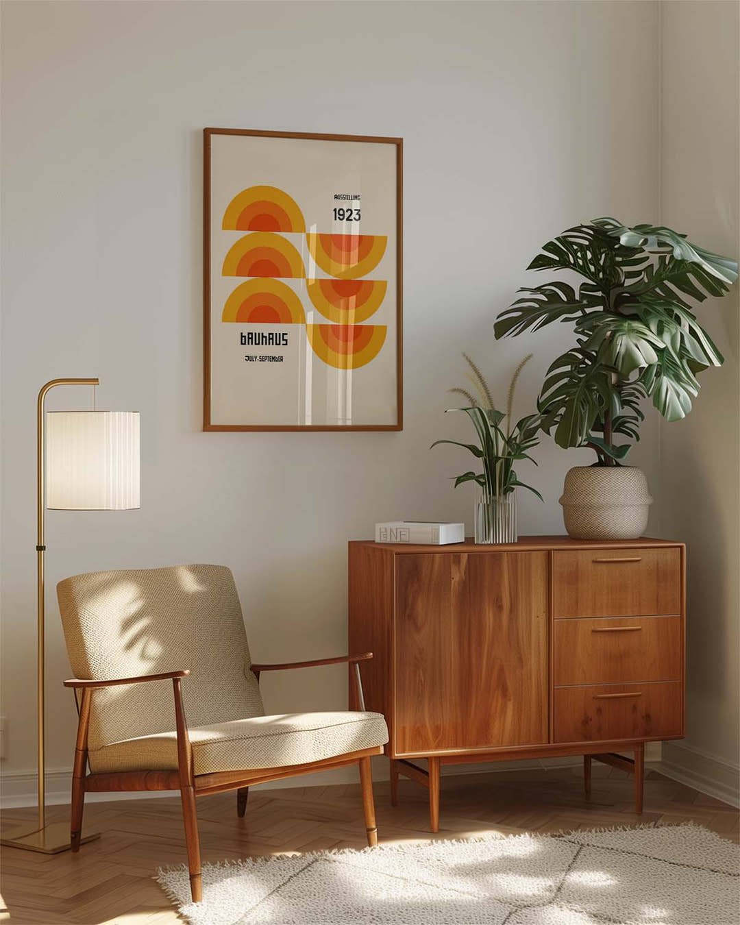 Bauhaus Poster Halbkreise – Bauhaus Semi Circle Stack
