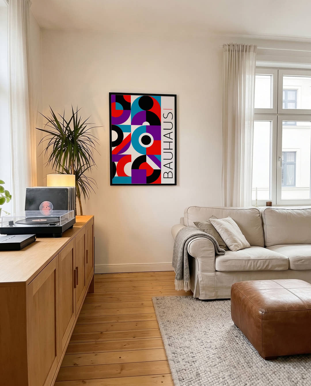 Bauhaus Shapes Poster