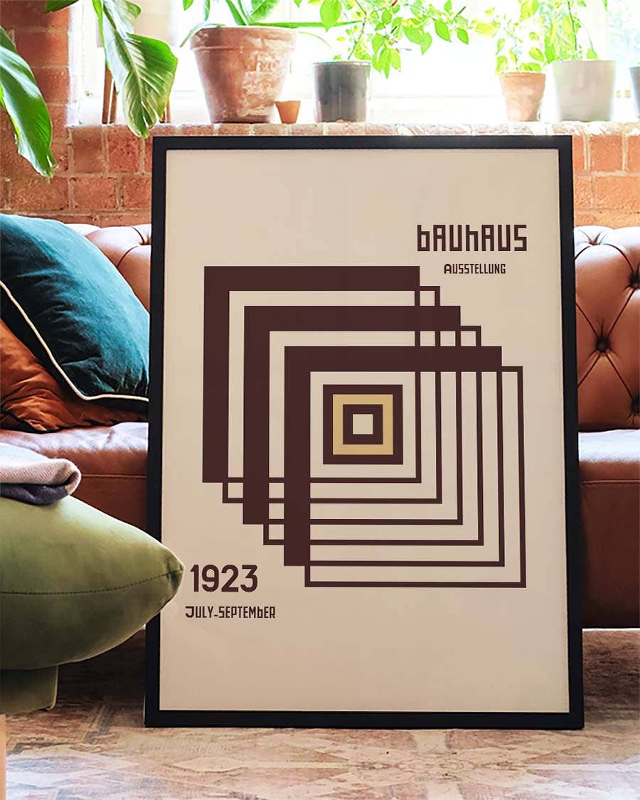 Bauhaus Poster Quadrat – Bauhaus Square Spiral