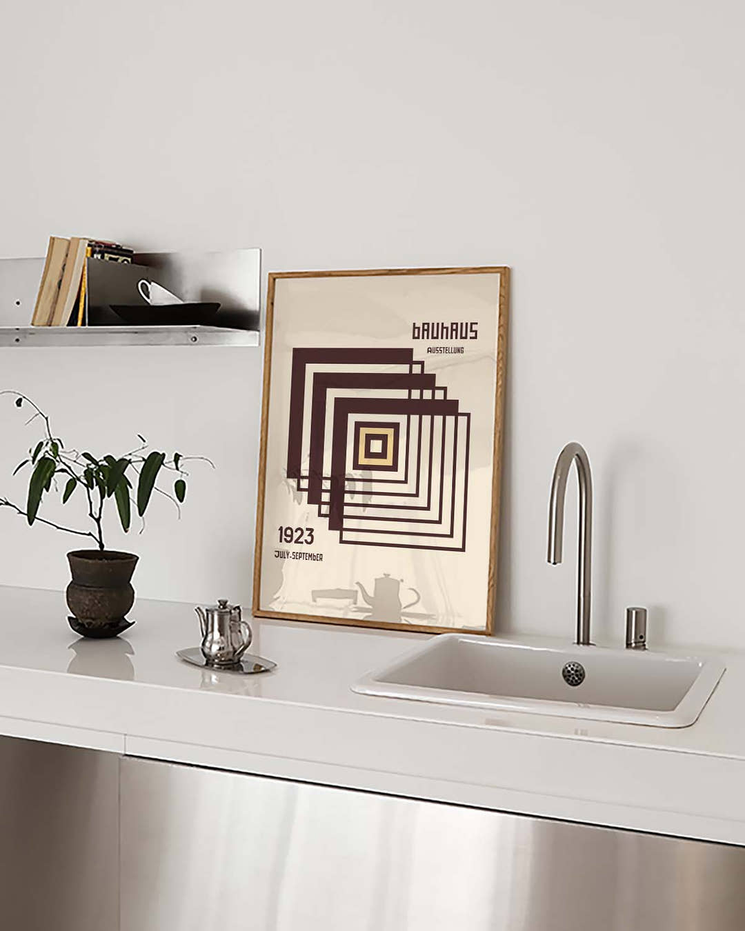 Bauhaus Poster Quadrat – Bauhaus Square Spiral