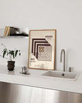 Bauhaus Poster Quadrat – Bauhaus Square Spiral