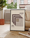 Bauhaus Poster Quadrat – Bauhaus Square Spiral