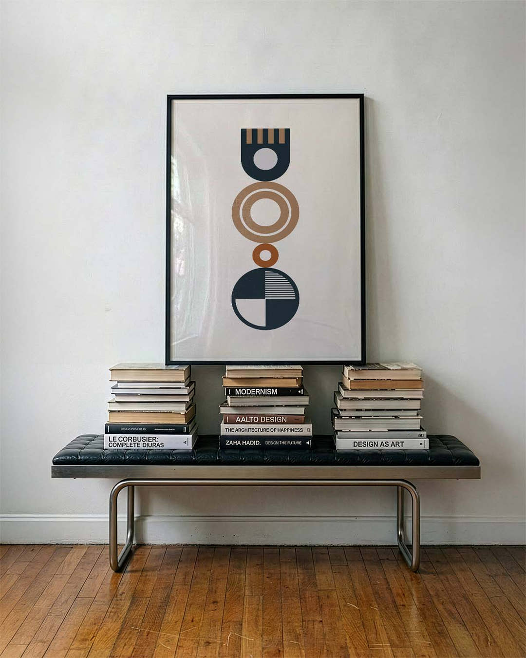 Bauhaus Stacked Forms Poster