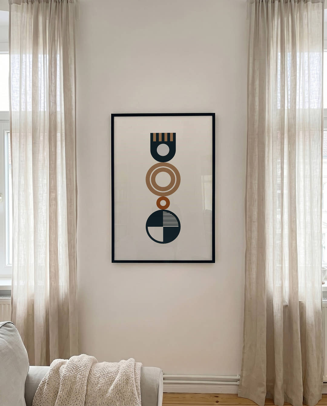 Bauhaus Stacked Forms Poster