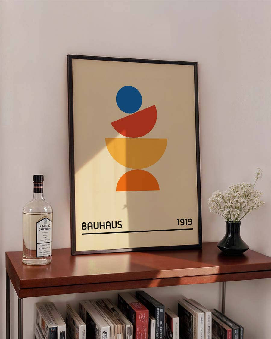 Bauhaus Poster Formen – Bauhaus Stacked Shapes