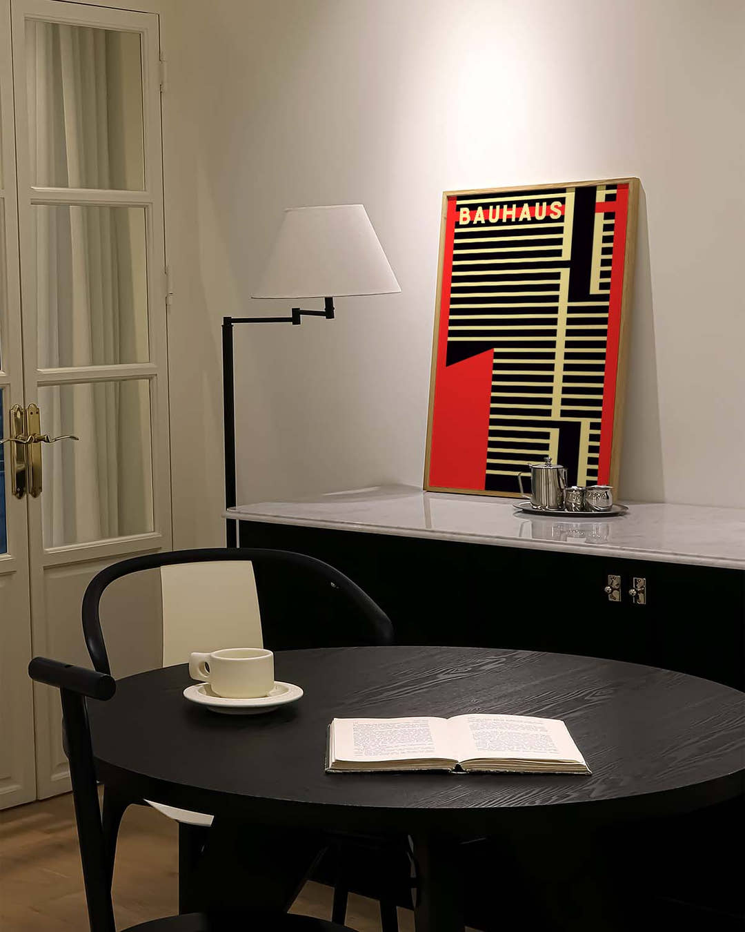 Bauhaus Stripe Abstract Poster