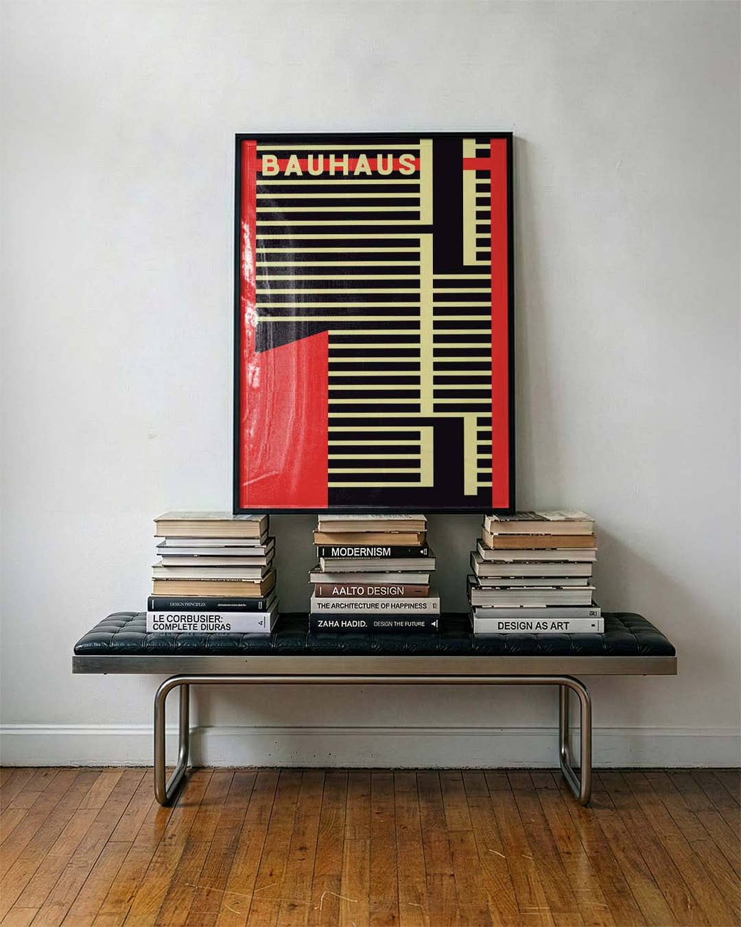 Bauhaus Stripe Abstract Poster