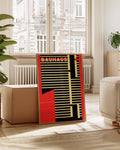 Bauhaus Stripe Abstract Poster