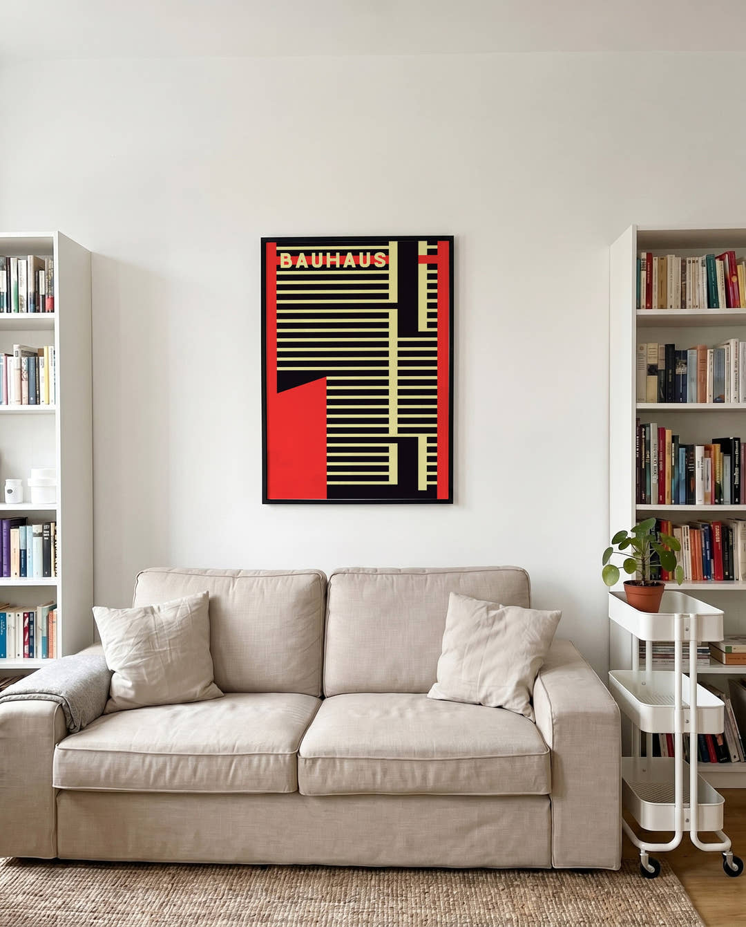 Bauhaus Stripe Abstract Poster