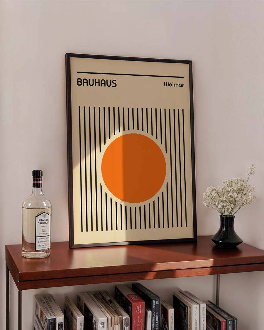 Bauhaus Poster Kreis – Bauhaus Stripe Circle
