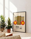 Bauhaus Poster Streifen – Bauhaus Stripe Circle Frame