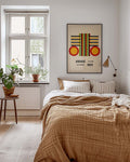 Bauhaus Poster Streifen – Bauhaus Stripe Circle Frame