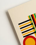 Bauhaus Poster Streifen – Bauhaus Stripe Circle Frame