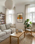 Bauhaus Poster Streifen – Bauhaus Stripe Circle Frame