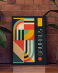 Bauhaus Stripe Collage Poster
