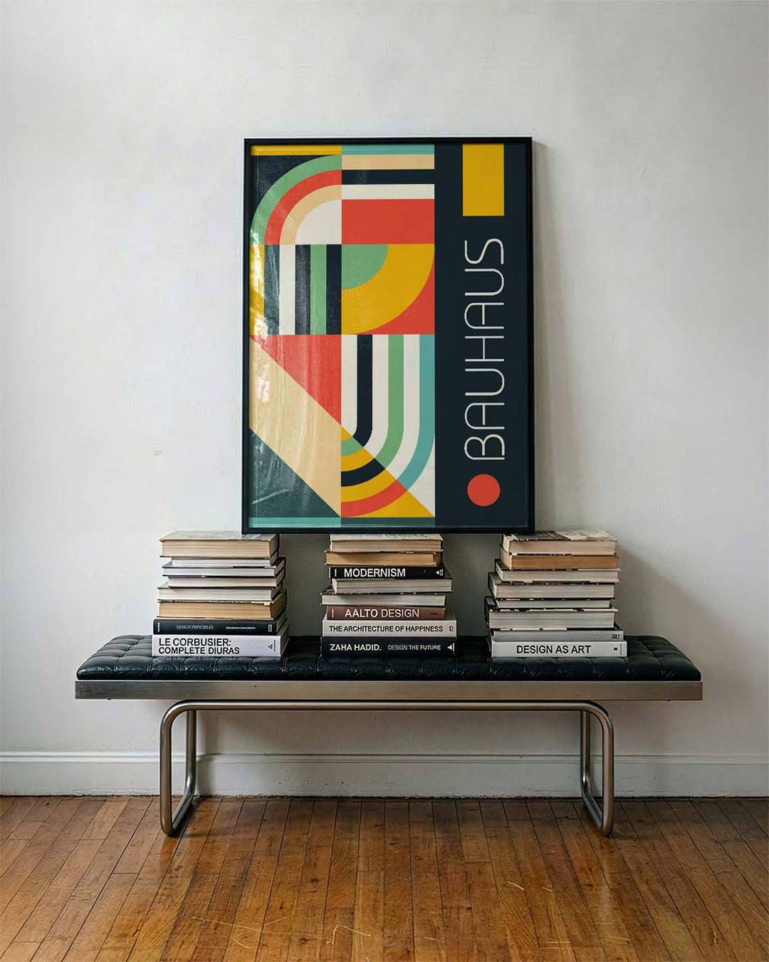 Bauhaus Stripe Collage Poster