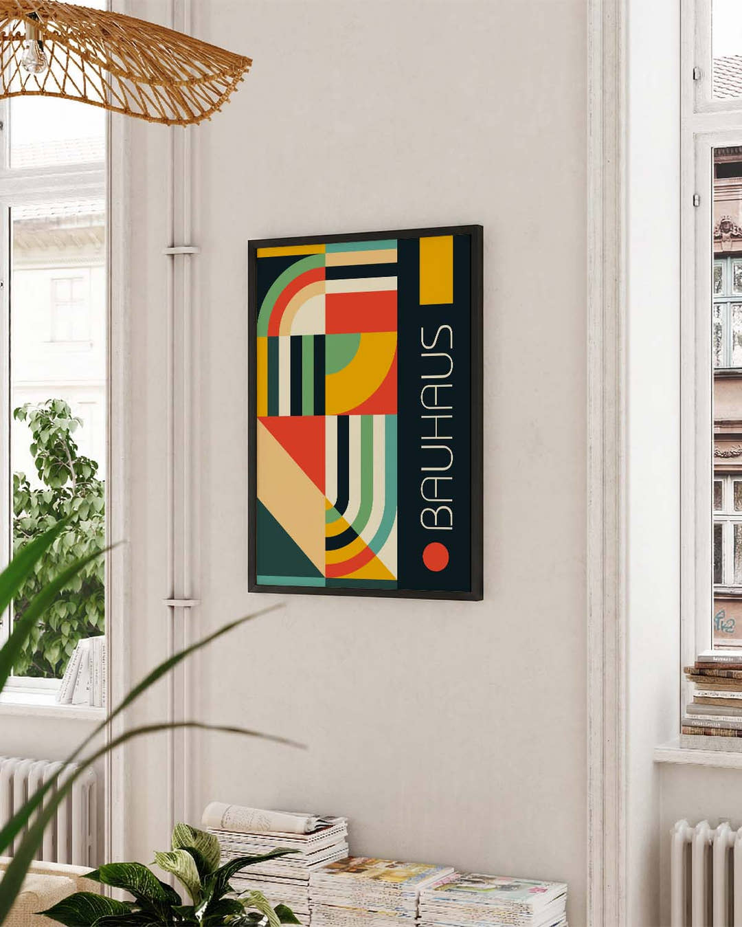 Bauhaus Stripe Collage Poster