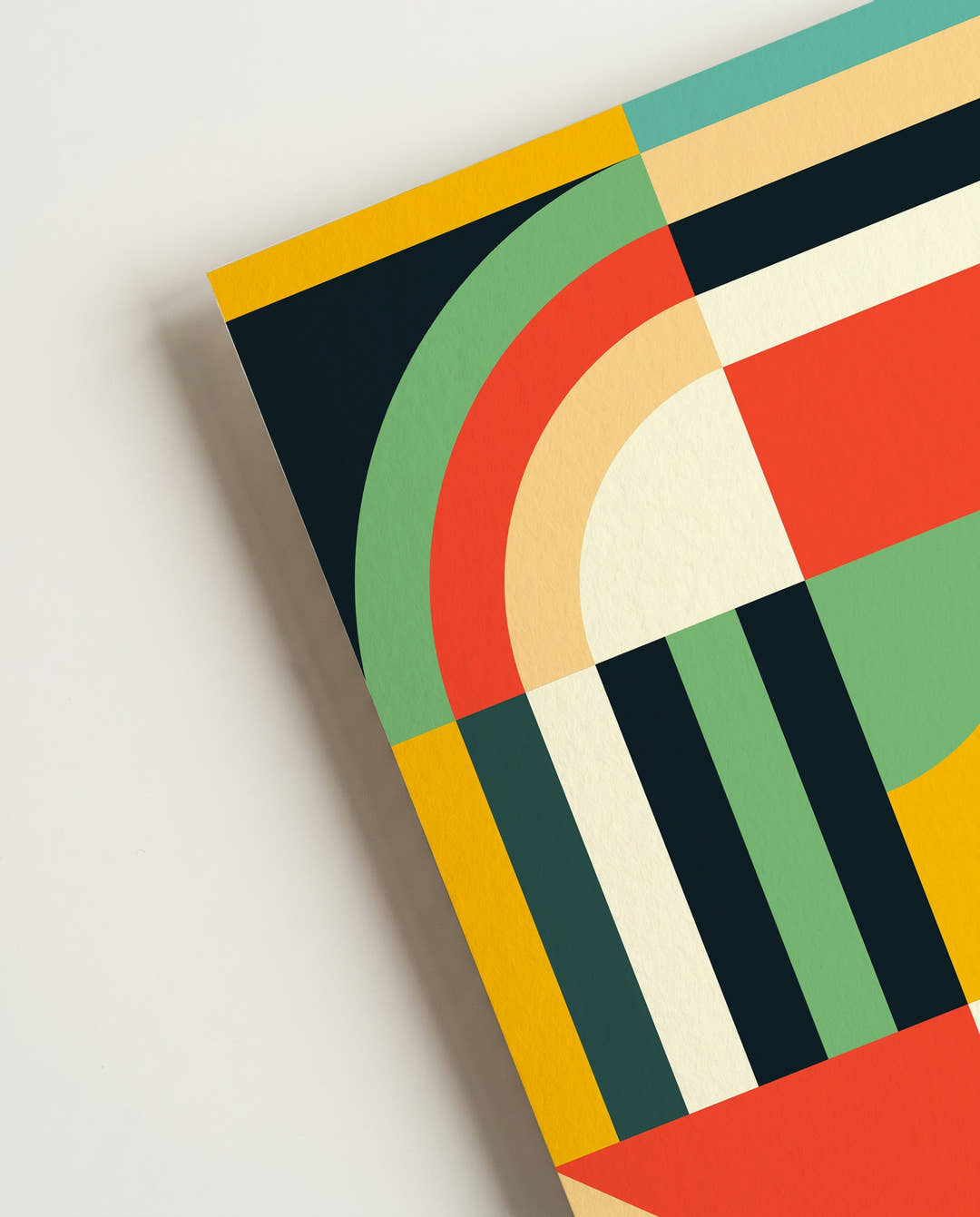 Bauhaus Stripe Collage Poster
