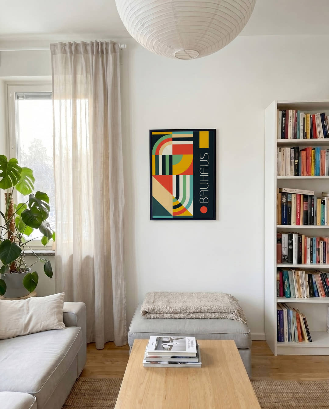 Bauhaus Stripe Collage Poster