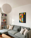 Bauhaus Stripe Collage Poster