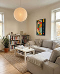 Bauhaus Stripe Collage Poster